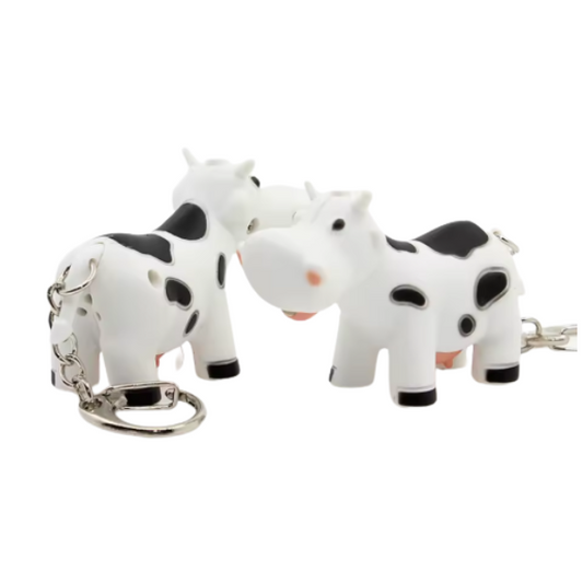 Llavero con luz y sonido de vaca Modelo 1