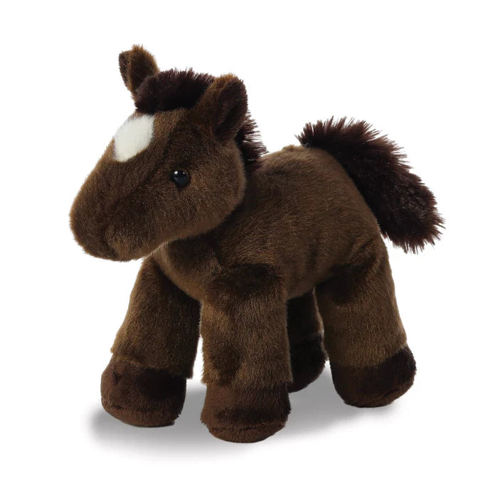 PELUCHE CABALLO PEQUEÑO CAFÉ LUCERO BLANCO