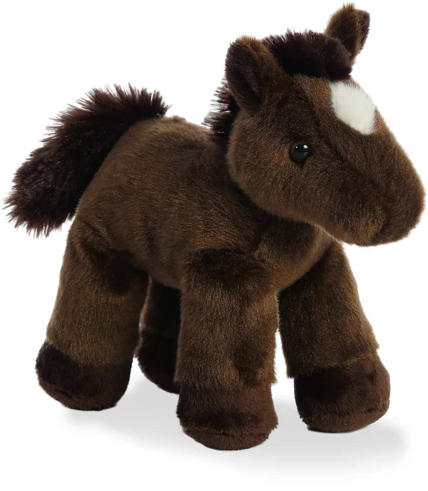 PELUCHE CABALLO PEQUEÑO CAFÉ LUCERO BLANCO