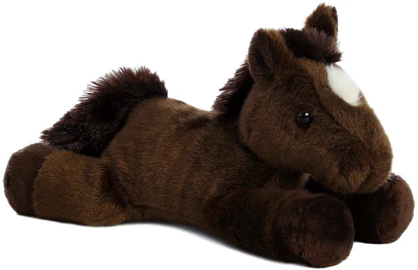 PELUCHE CABALLO PEQUEÑO CAFÉ LUCERO BLANCO