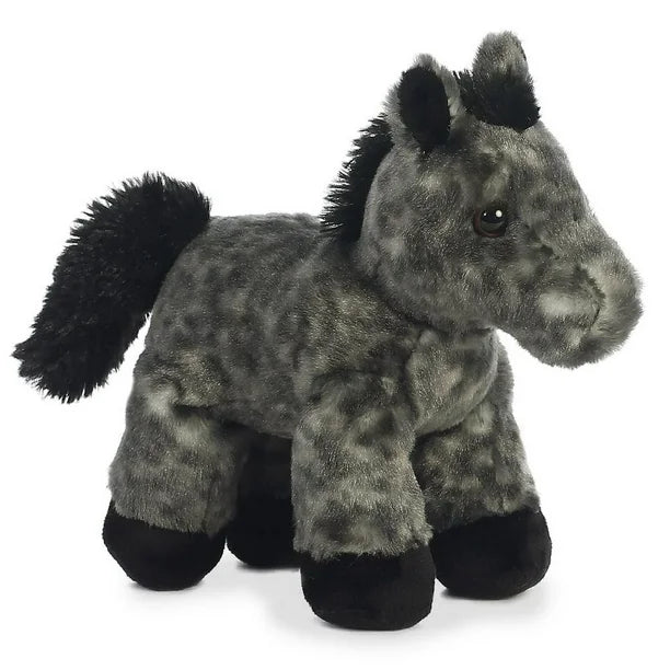 PELUCHE CABALLO PEQUEÑO GRIS MOTEADO TORMENTA