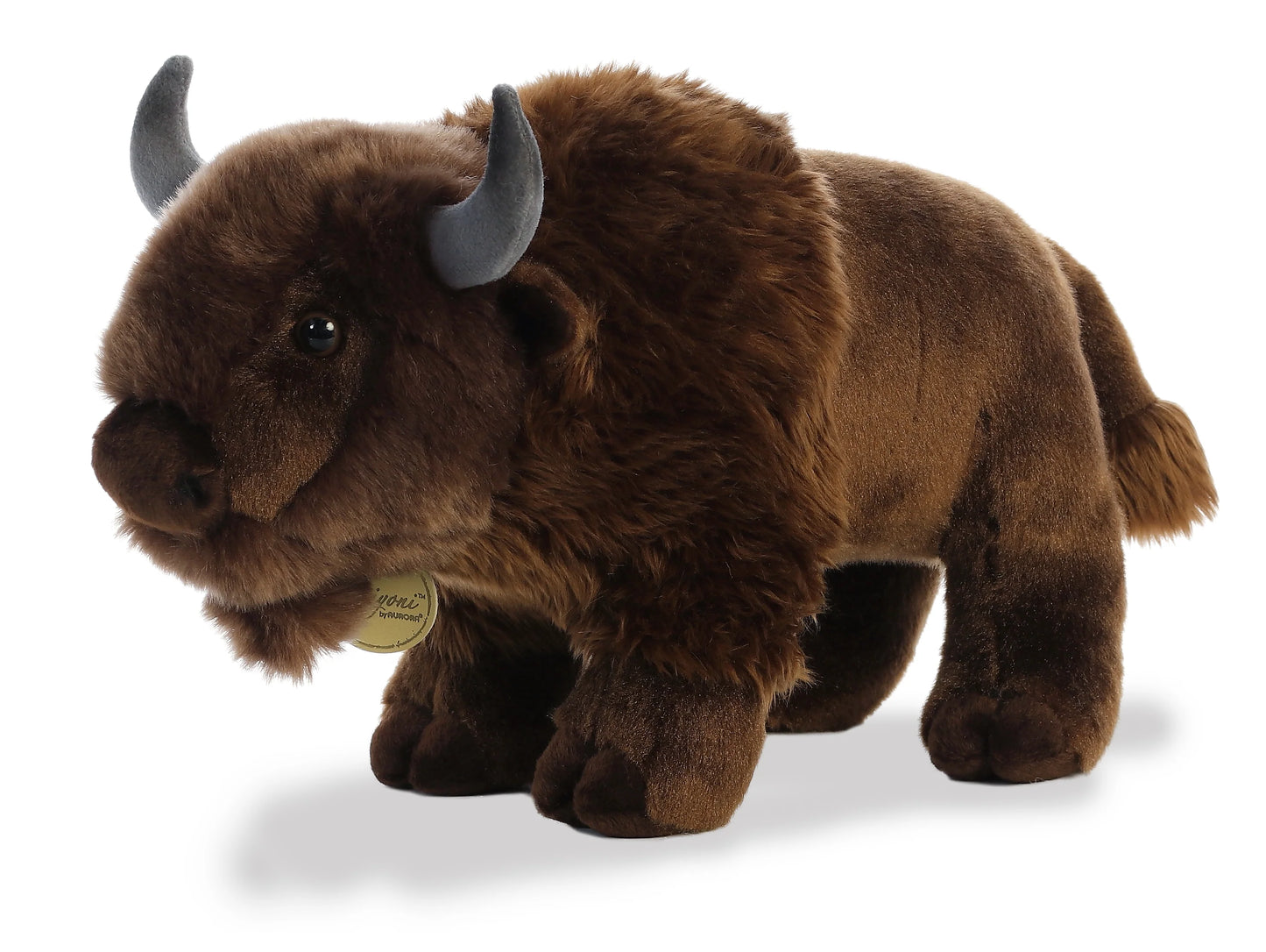 PELUCHE BISONTE REALISTA GRANDE 40CM