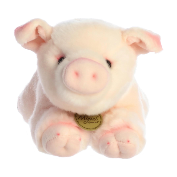 PELUCHE FINO PUERQUITO ROSA 28CM