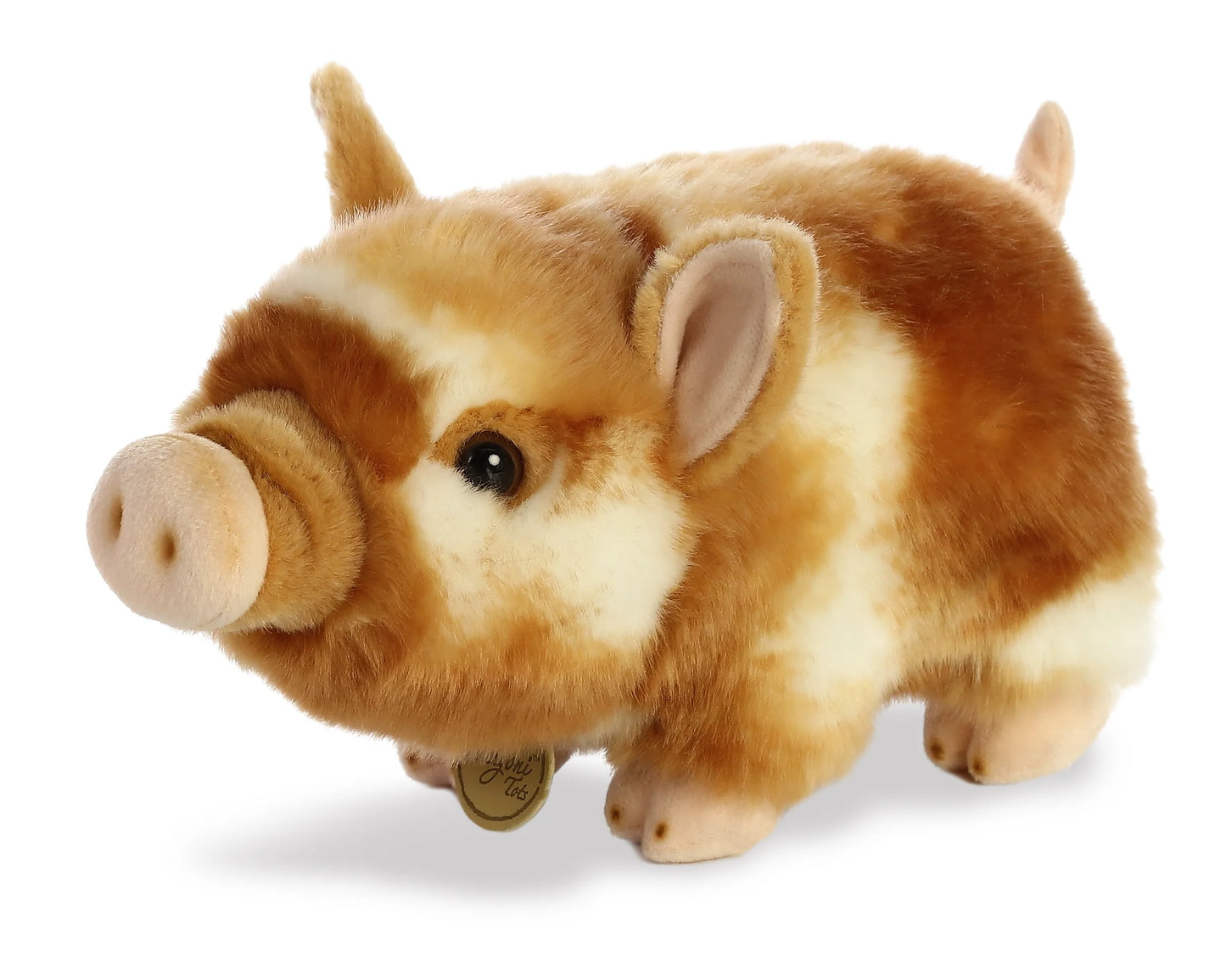 PELUCHE FINO PUERQUITO LECHON BARRIGON BICOLOR 28CM