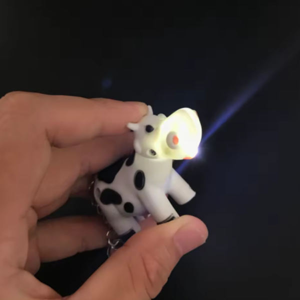 Llavero con luz y sonido de vaca Modelo 1
