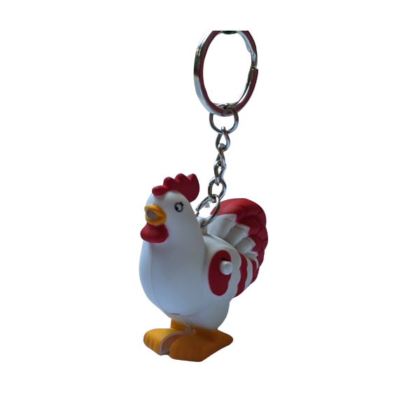 Llavero con luz y sonido de Gallo