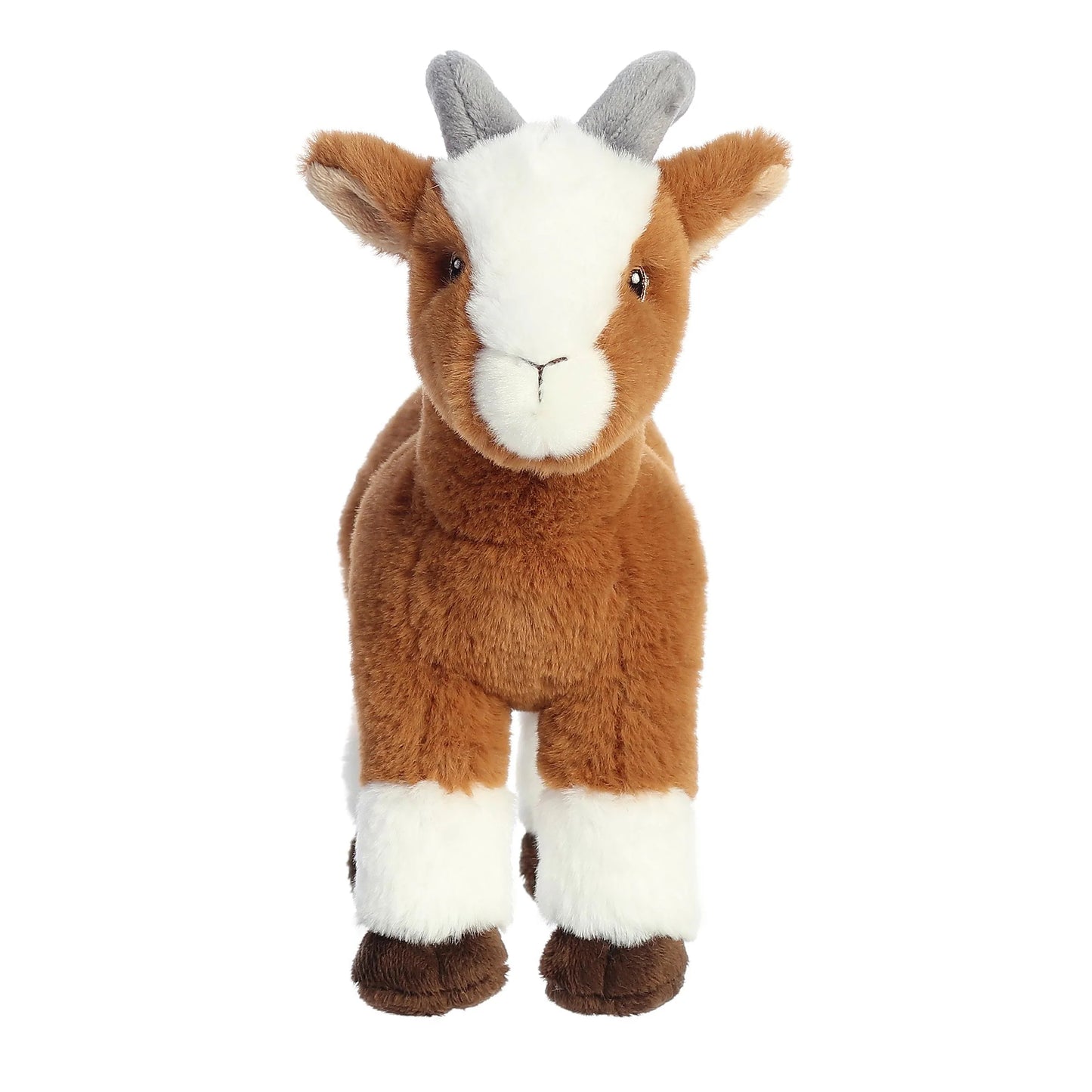 PELUCHE CABRA REALISTA CAFÉ 28CM
