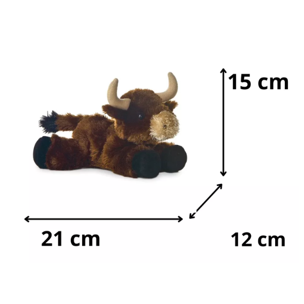 PELUCHE TORITO CAFÉ PEQUEÑO 21CM