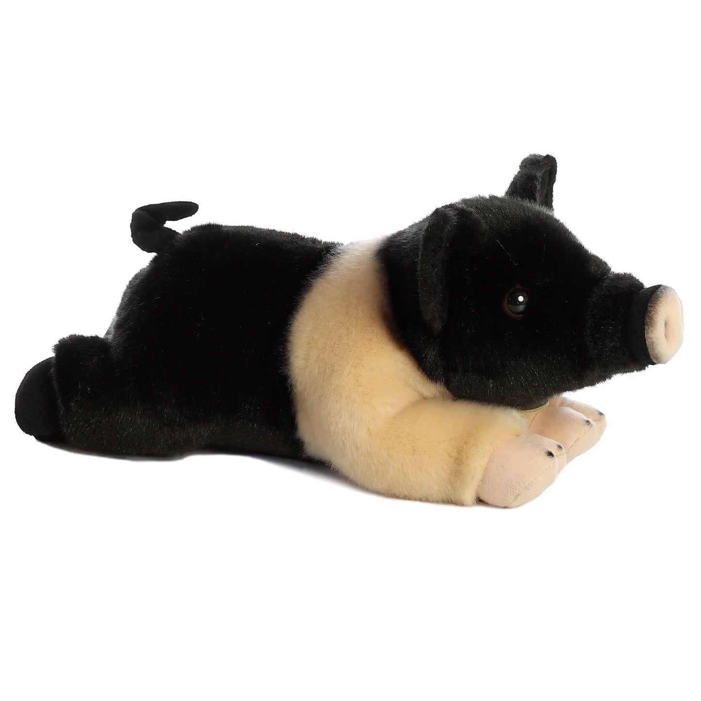 PELUCHE FINO PUERQUITO HAMPSHIRE BICOLOR 28CM