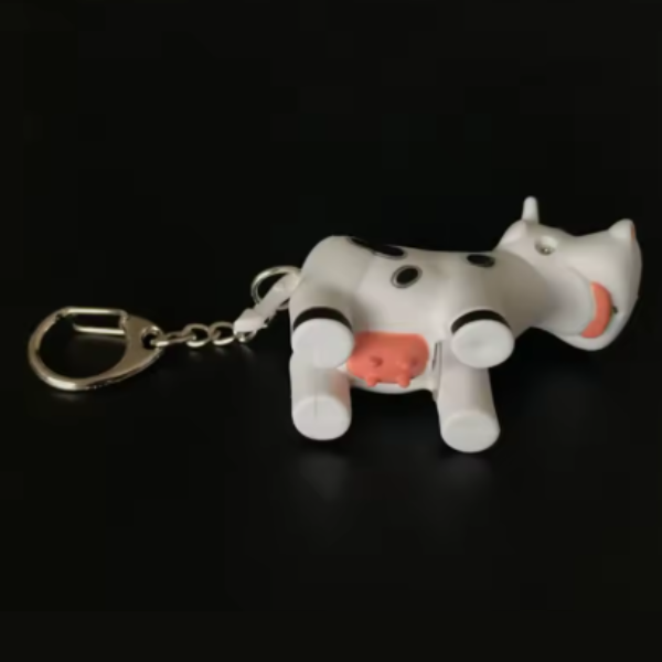 Llavero con luz y sonido de vaca Modelo 1