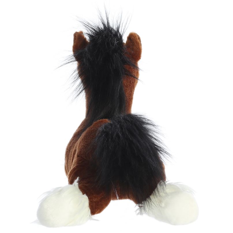 PELUCHE FINO CABALLO CAFÉ CON BLANCO CAPTAIN 30CM