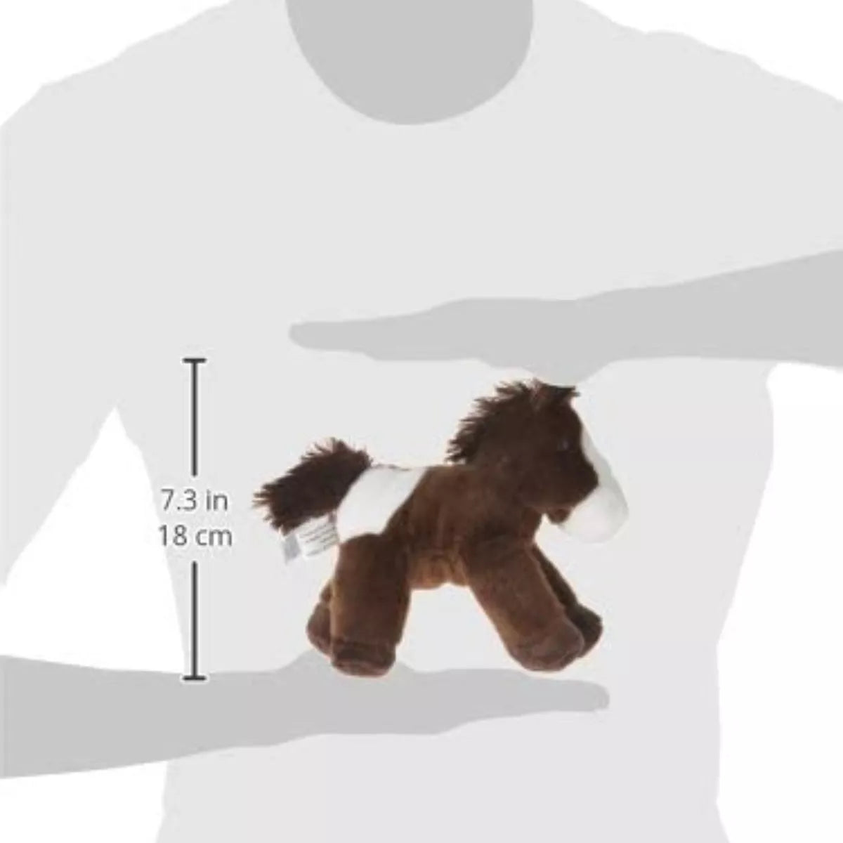 PELUCHE CABALLO PEQUEÑO CAFÉ PINTO