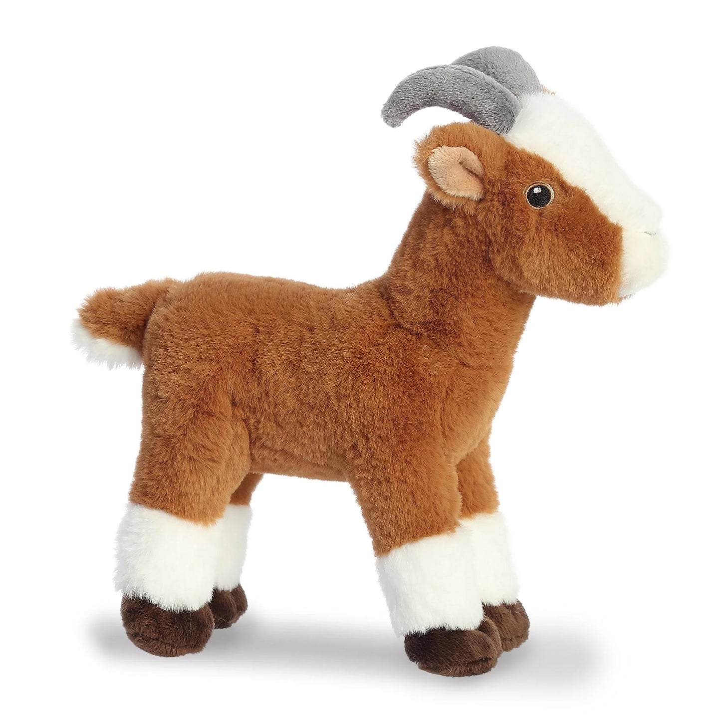 PELUCHE CABRA REALISTA CAFÉ 28CM