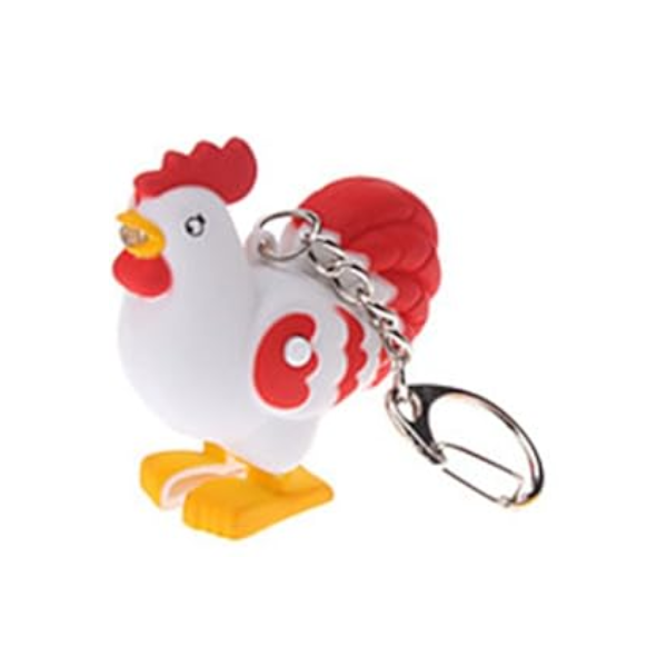 Llavero con luz y sonido de Gallo