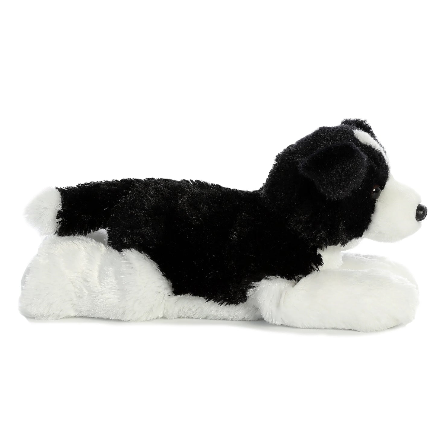 PELUCHE FINO BORDER COLLIE BLANCO CON NEGRO 30CM