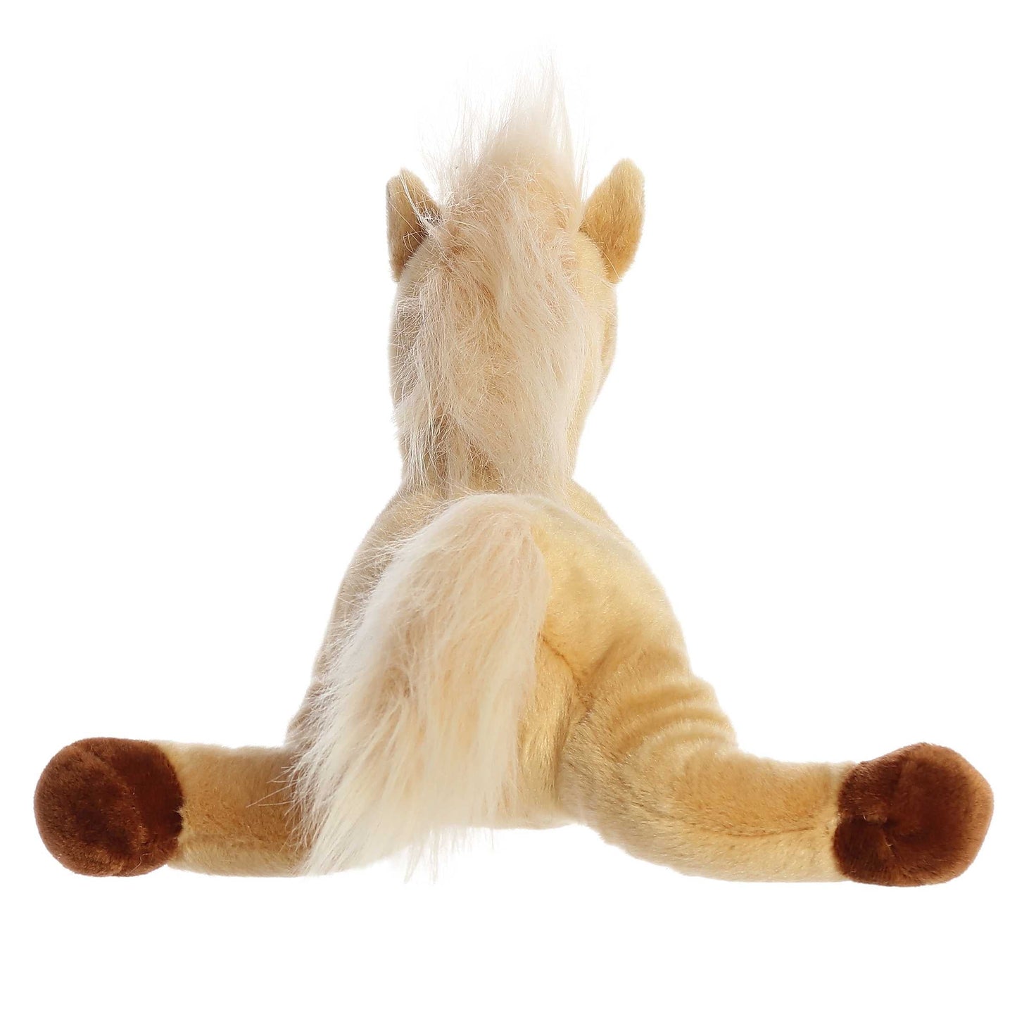 PELUCHE FINO CABALLO BAYO BEIGE 30CM