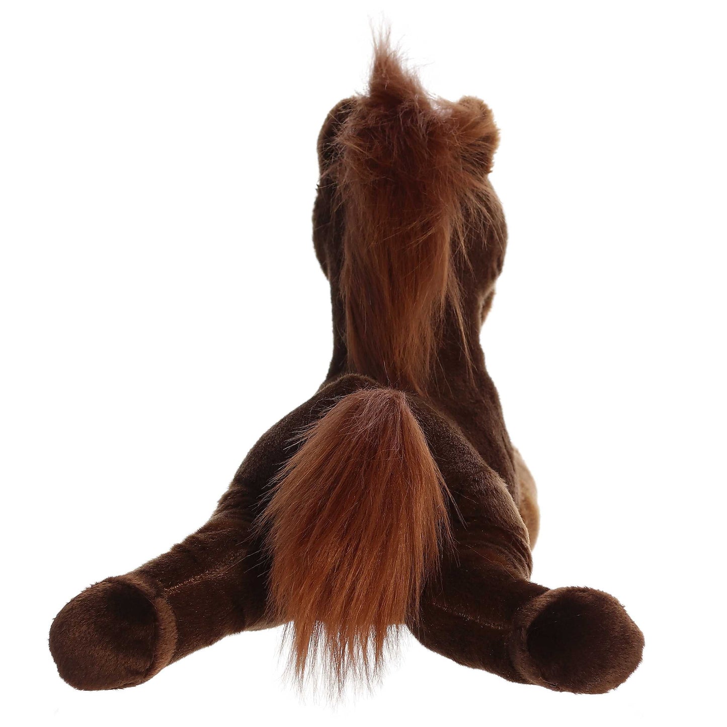 PELUCHE FINO CABALLO FORAJIDO OUTLAW CAFÉ OSCURO 30CM