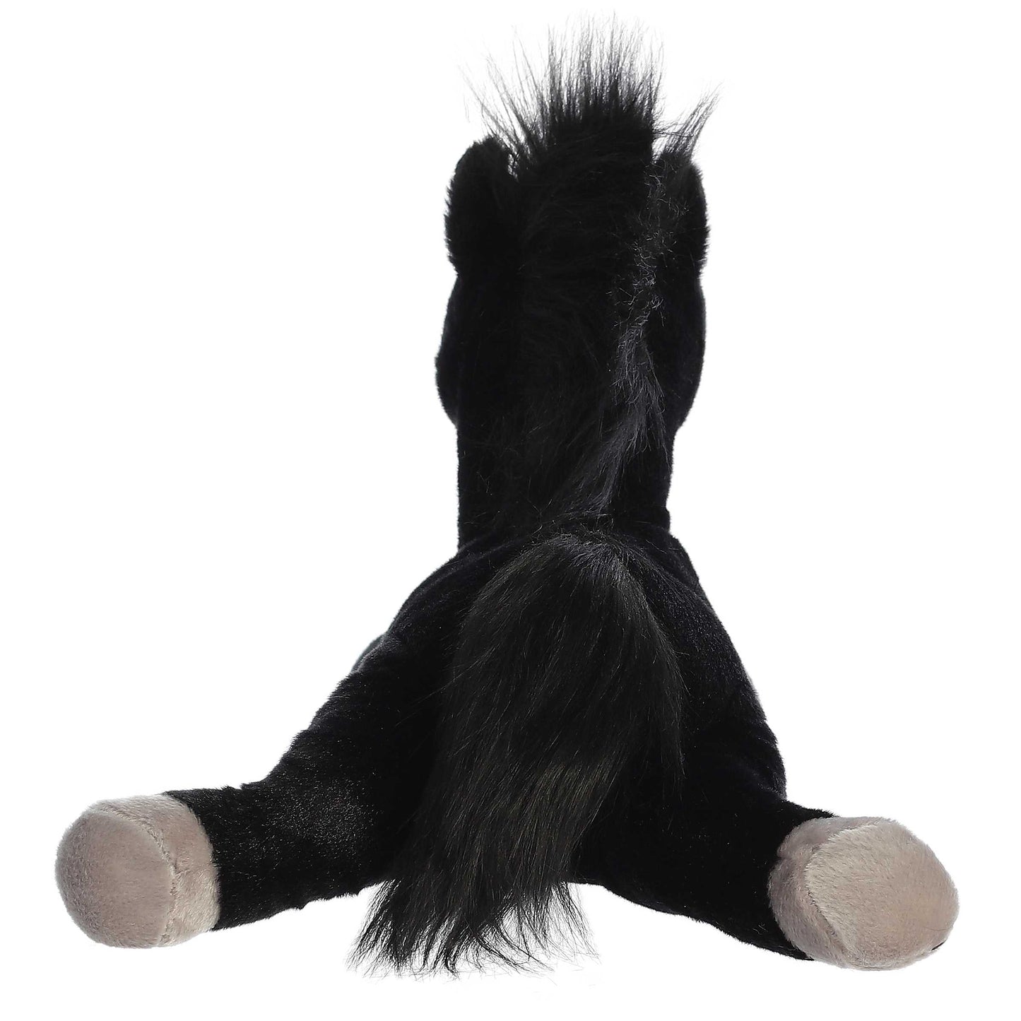 PELUCHE FINO CABALLO BLACK JACK NEGRO 30CM