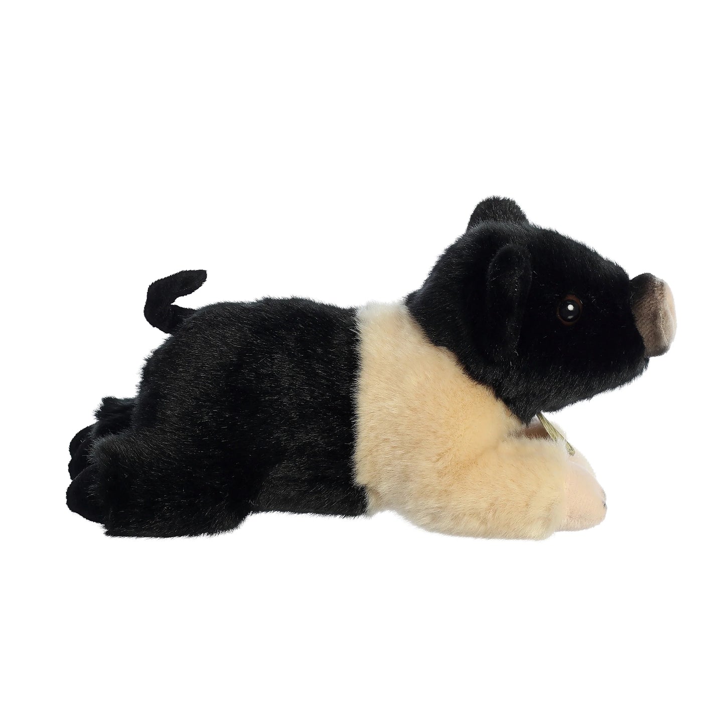 PELUCHE FINO PUERQUITO HAMPSHIRE BICOLOR 28CM