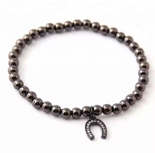PULSERA CHAPA DE ORO CON HERRADURA FINA