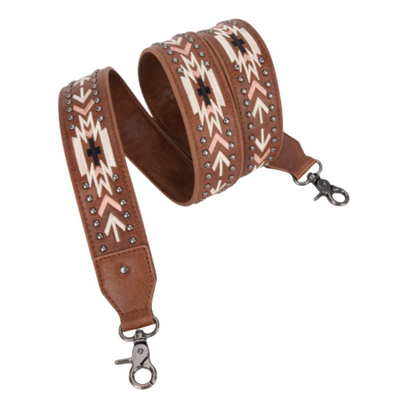 Bolso Wrangler Crossbody Con Correa Ancha Café Wg2207