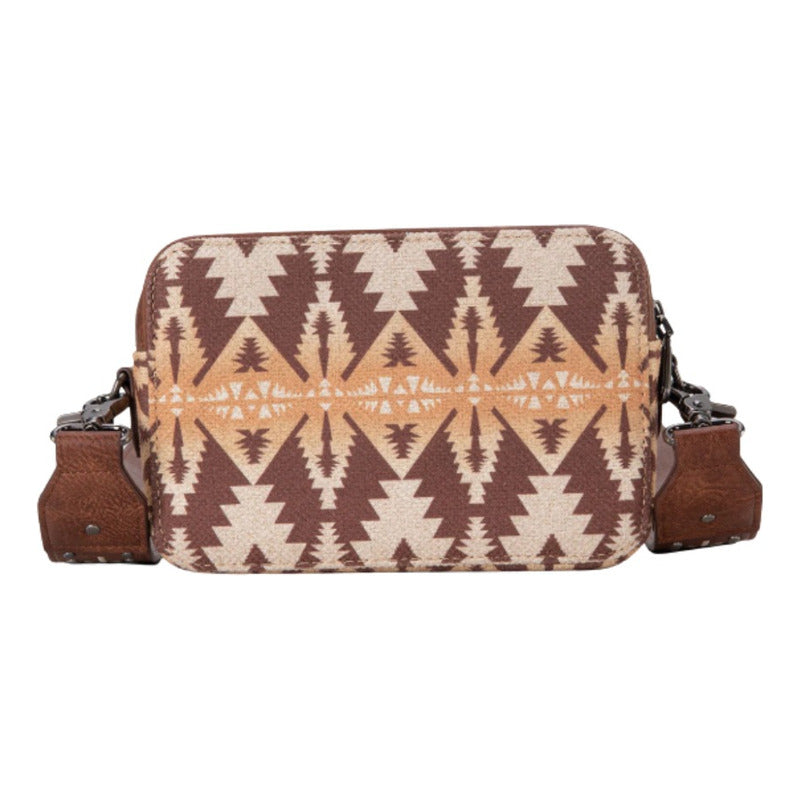 Bolso Wrangler Crossbody Con Correa Ancha Café Wg2207