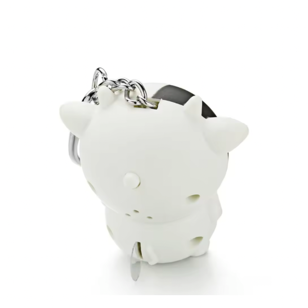 Llavero con luz y sonido de vaca