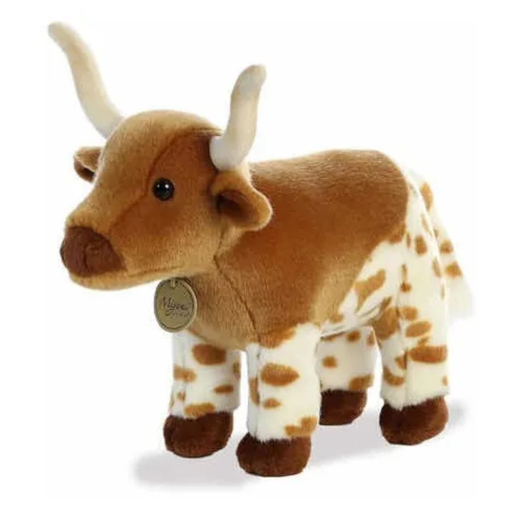 PELUCHE FINO REALISTA TORO LONGHORN