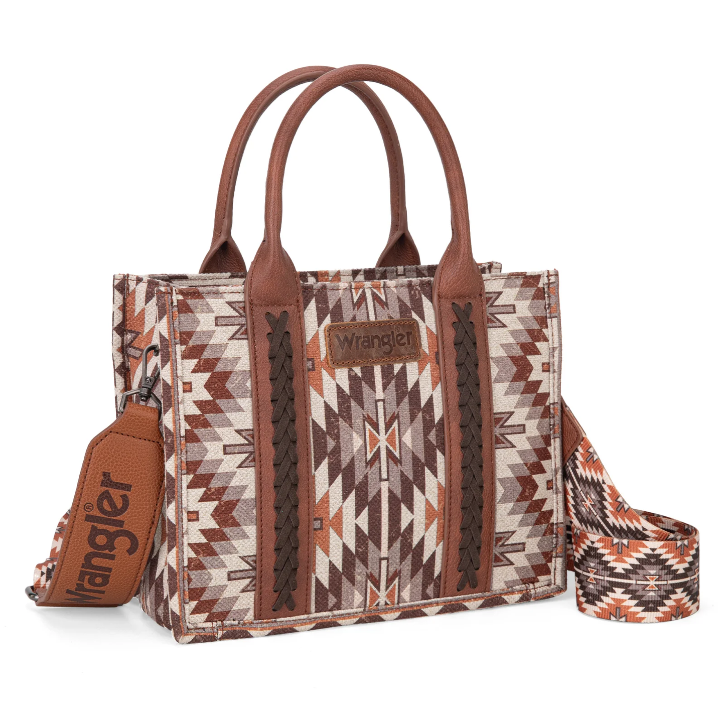 Bolso Wrangler Tote Bag Azteca Checotah Café WG2213-8120SBR