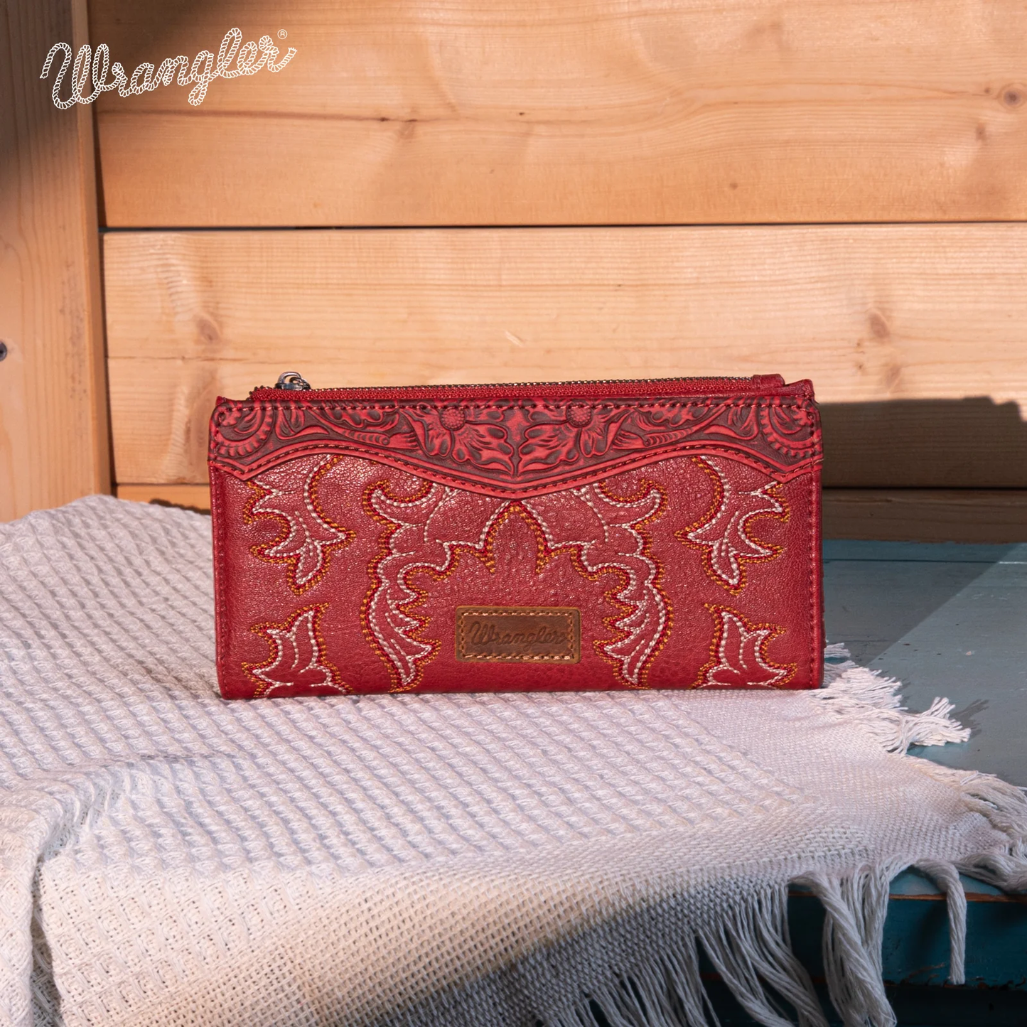 Cartera Wrangler Rojo Tipo Bota WG145-212RD