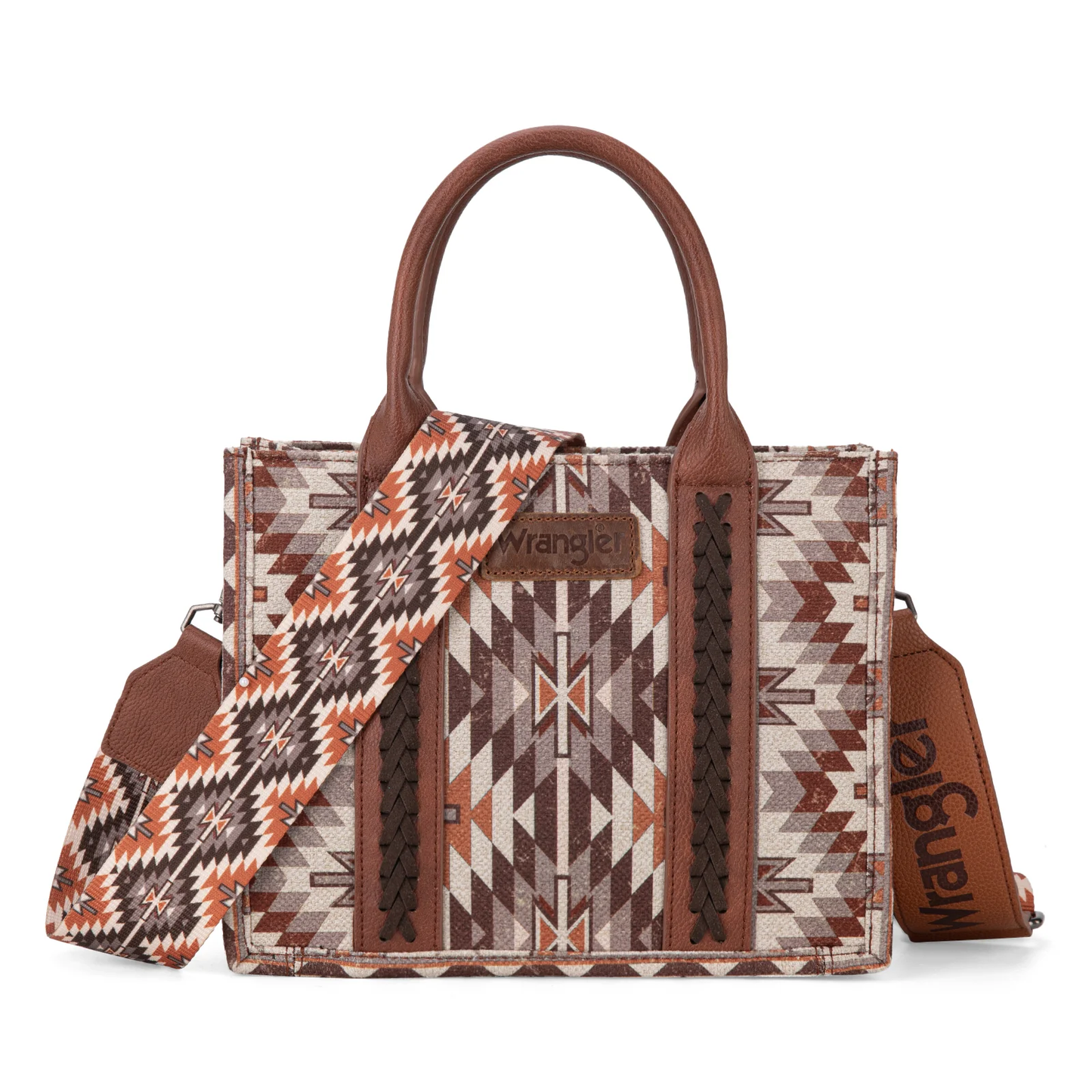 Bolso Wrangler Tote Bag Azteca Checotah Café WG2213-8120SBR
