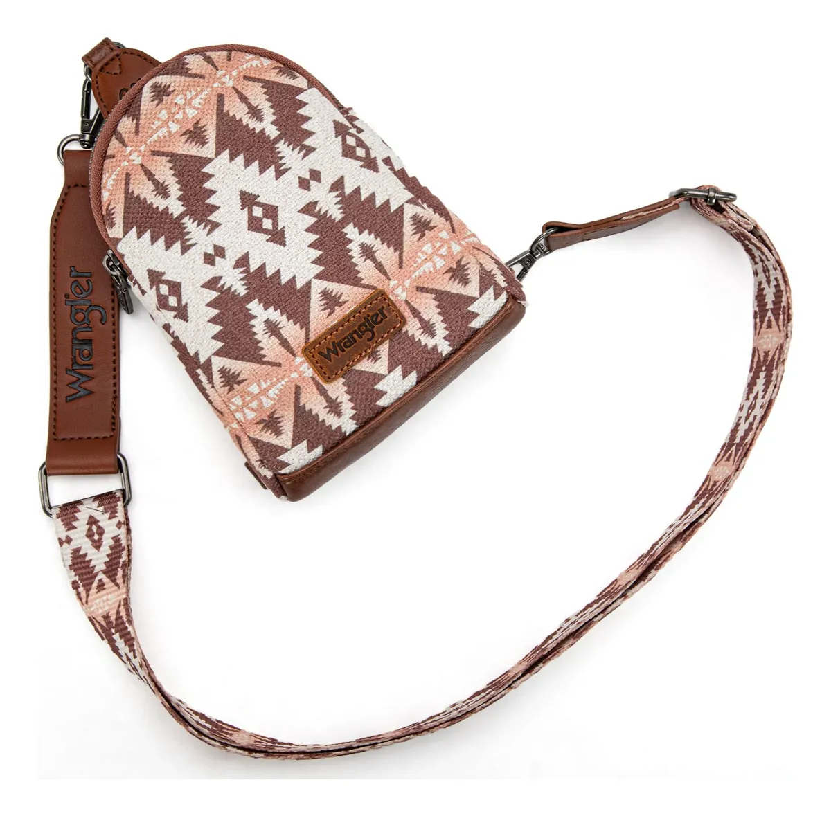 Bolso Crossbag Wrangler Cruzada Café Oscuro WG2205-210LCF