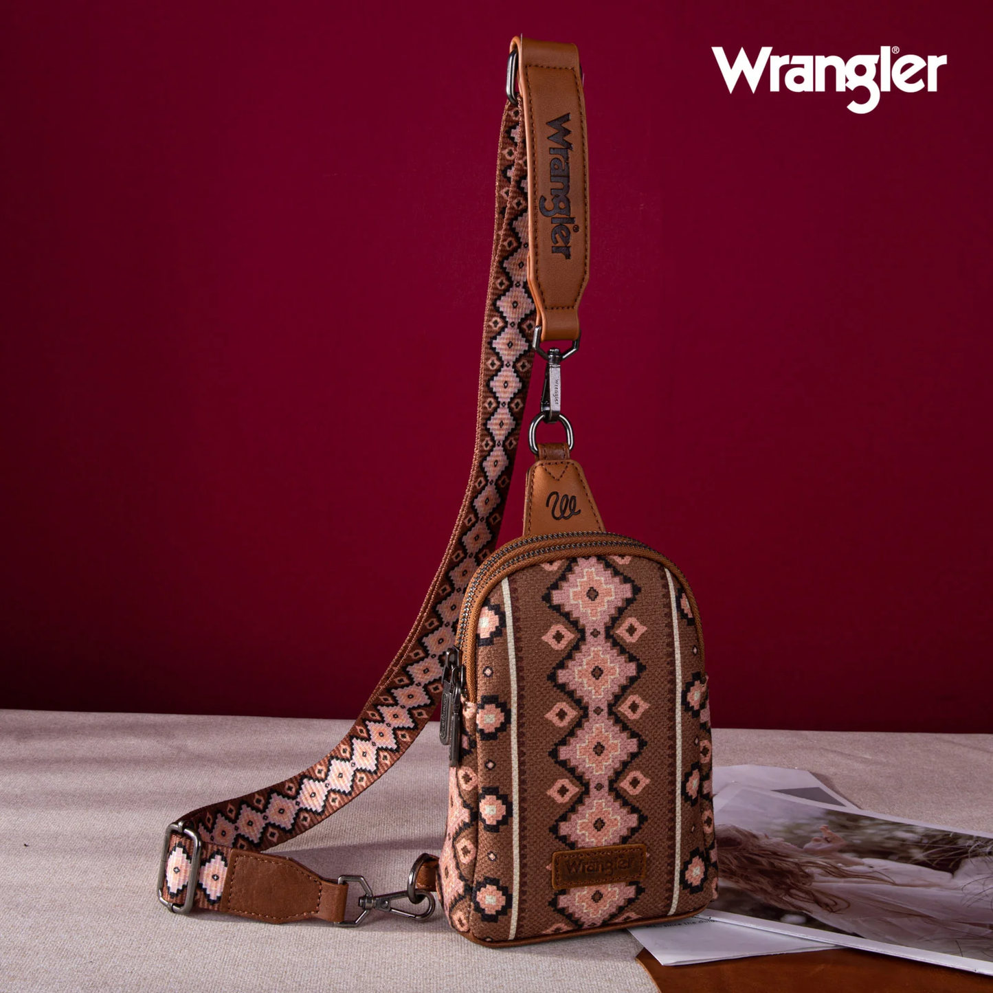 Bolso Crossbag Wrangler Cruzada Café O WG2205-210DBR