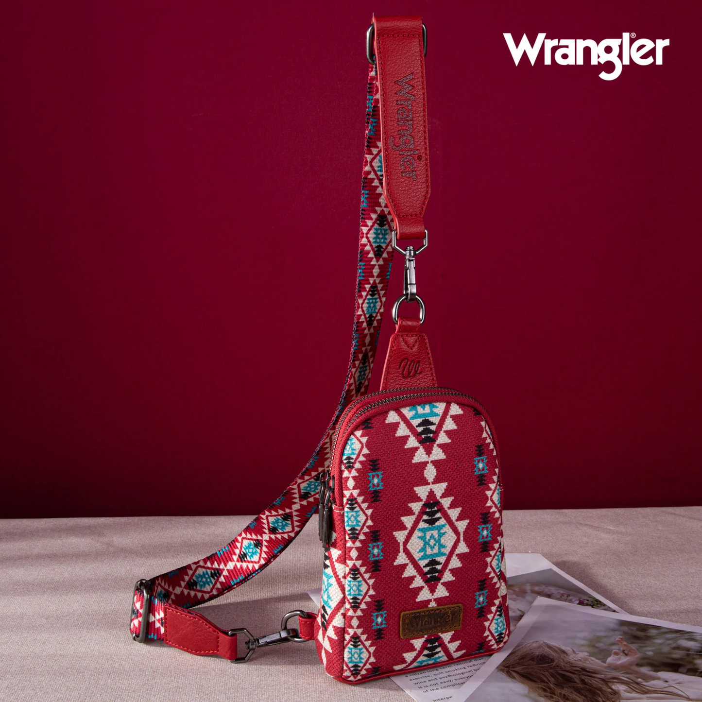 Bolso Crossbag Wrangler Cruzada Tinto WG2205-210BDY