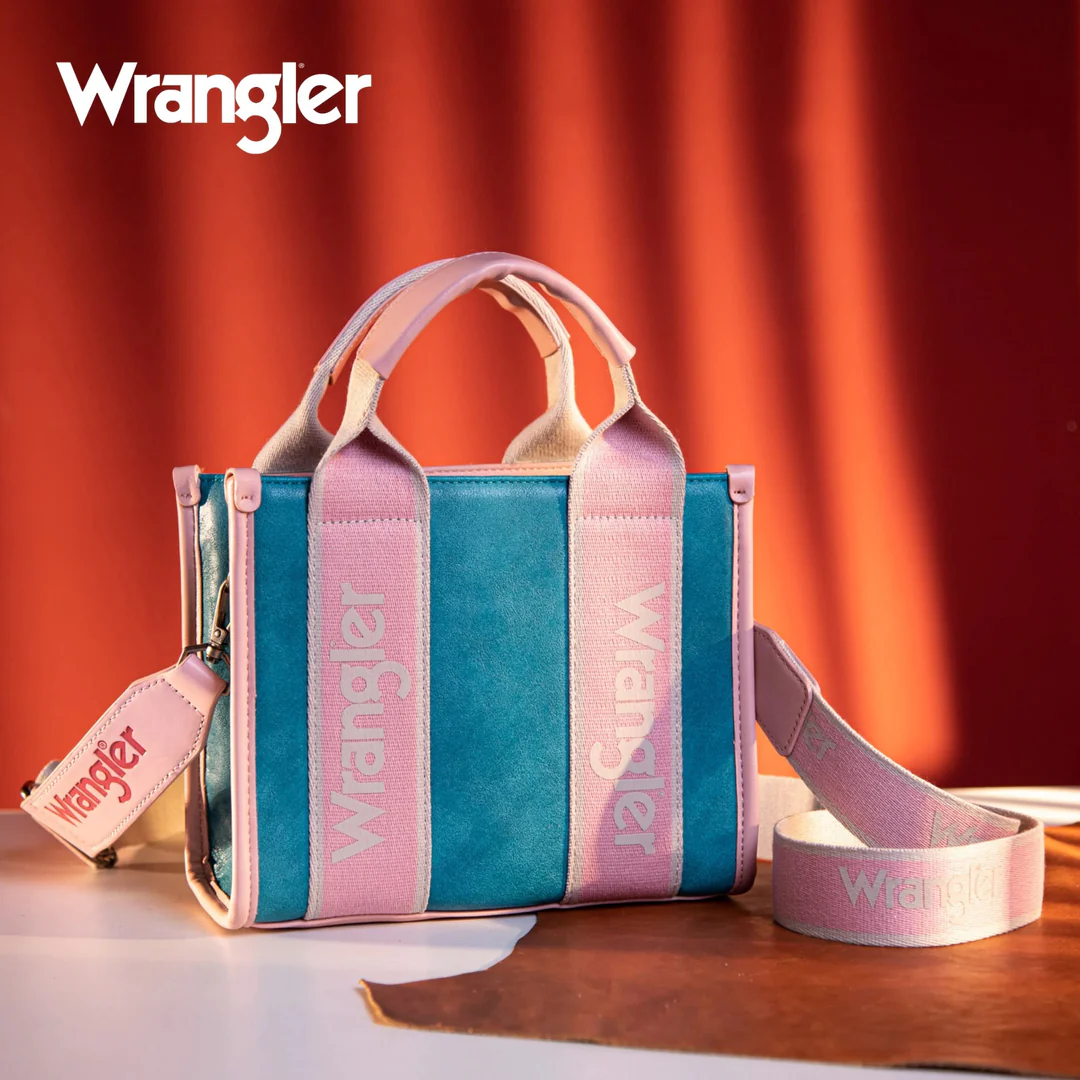 Bolso Wrangler MINI Tote Bag Block Rosa Azul WG2202-292TQ
