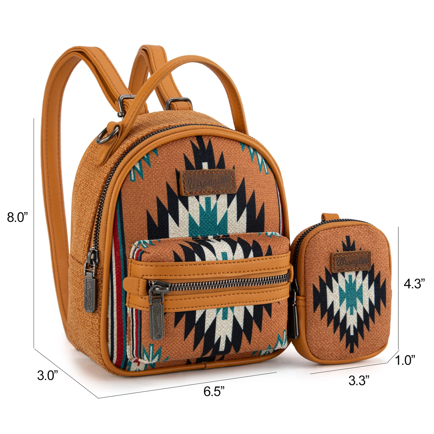 Bolso Mini Mochila Wrangler Mostaza Con Monedero WG174-8600OR