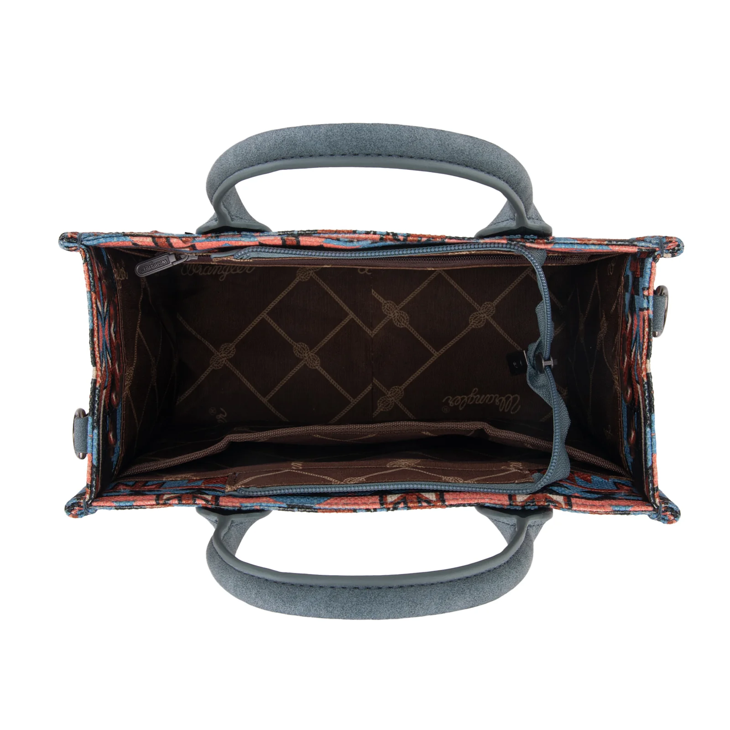 Bolso Wrangler Tote Bag Azteca Checotah Azul Xedron WG2213-8120SNY