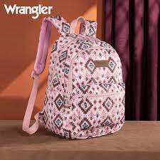 Mochila Back Pack Wrangler Estampado Azteca Rosa WG2206-9110PK