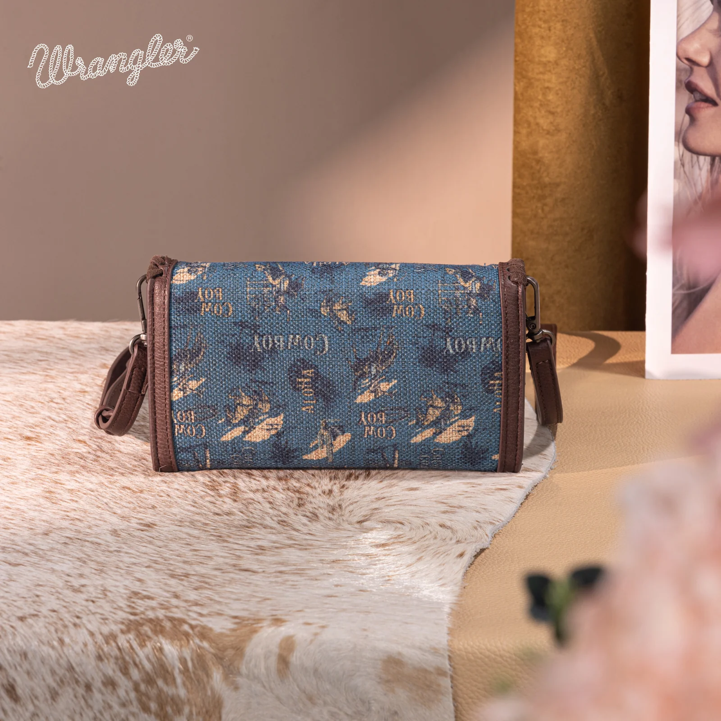 Bolso Cartera Crossbody Wrangler Vintage Azul Mezclilla WG60-1812JN