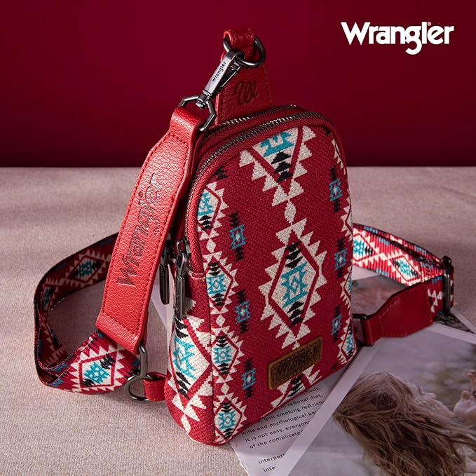 Bolso Crossbag Wrangler Cruzada Tinto WG2205-210BDY