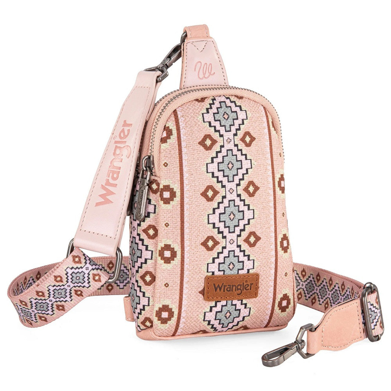 Bolso Crossbag Wrangler Cruzada Rosa Claro WG2205-210PK