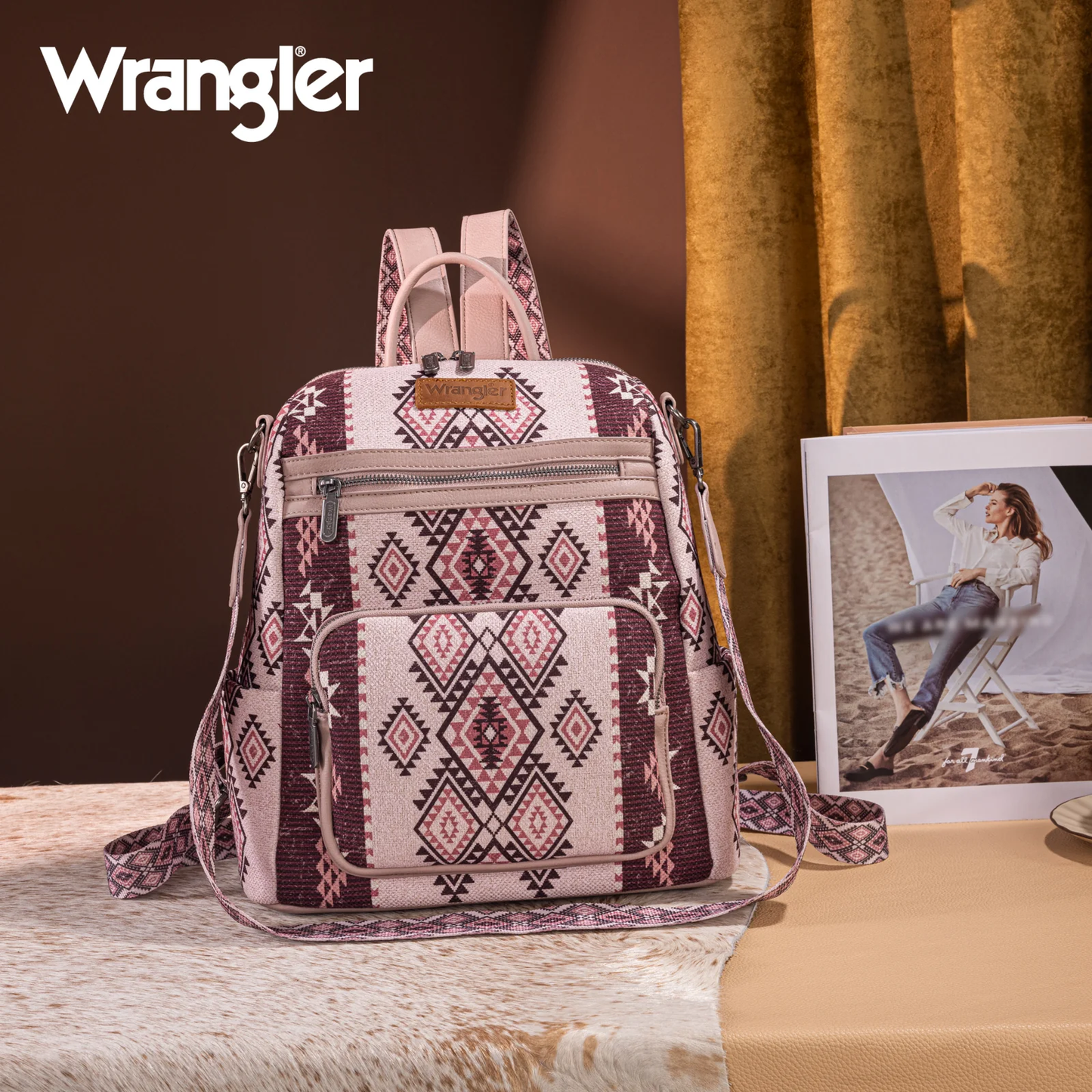 BOLSO/MOCHILA WRANGLER ESTAMPADO AZTECA WRANGLER TINTO WG213-9110PK