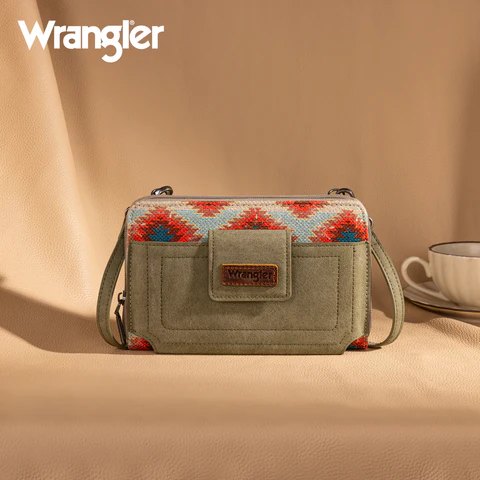 Bolso Cartera Crossbody Wrangler Verde Olivo WG221-183GN