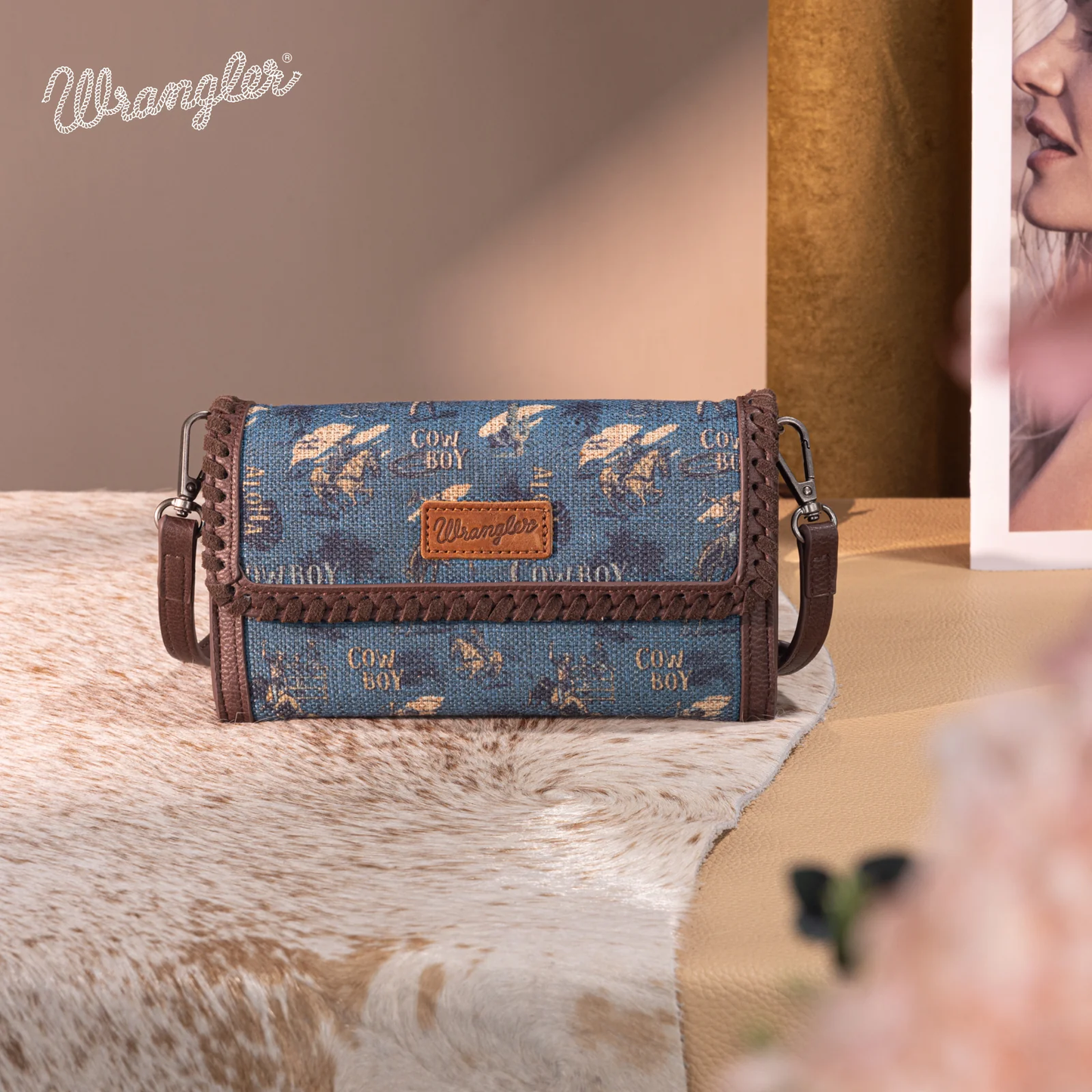 Bolso Cartera Crossbody Wrangler Vintage Azul Mezclilla WG60-1812JN