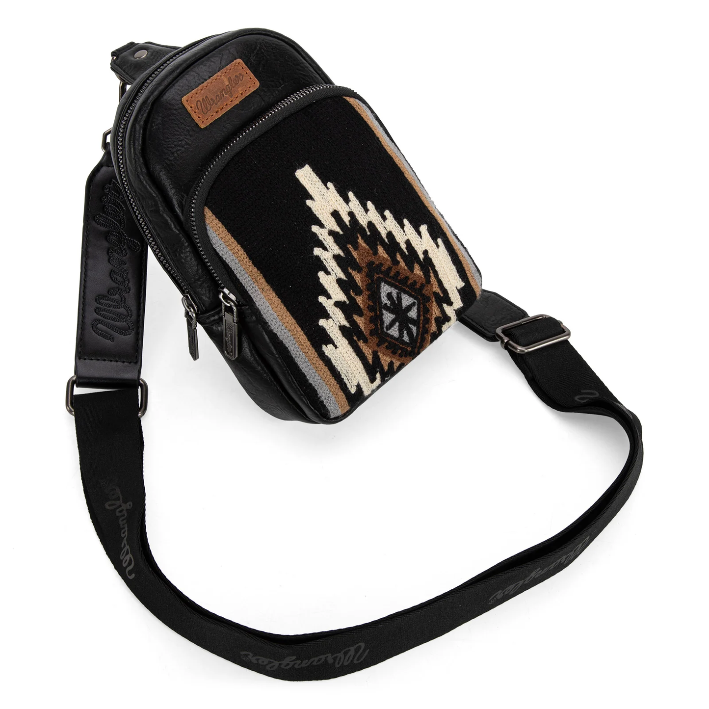 Bolso Crossbag Wrangler Cruzada Negro Telar WG174-210BK
