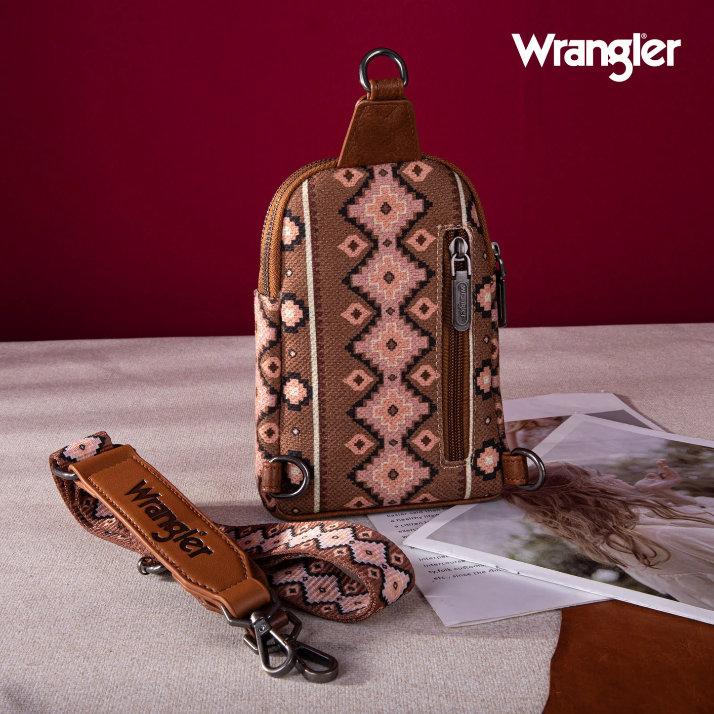 Bolso Crossbag Wrangler Cruzada Café O WG2205-210DBR