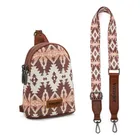 Bolso Crossbag Wrangler Cruzada Café Oscuro WG2205-210LCF