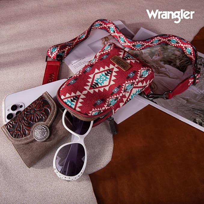 Bolso Crossbag Wrangler Cruzada Tinto WG2205-210BDY