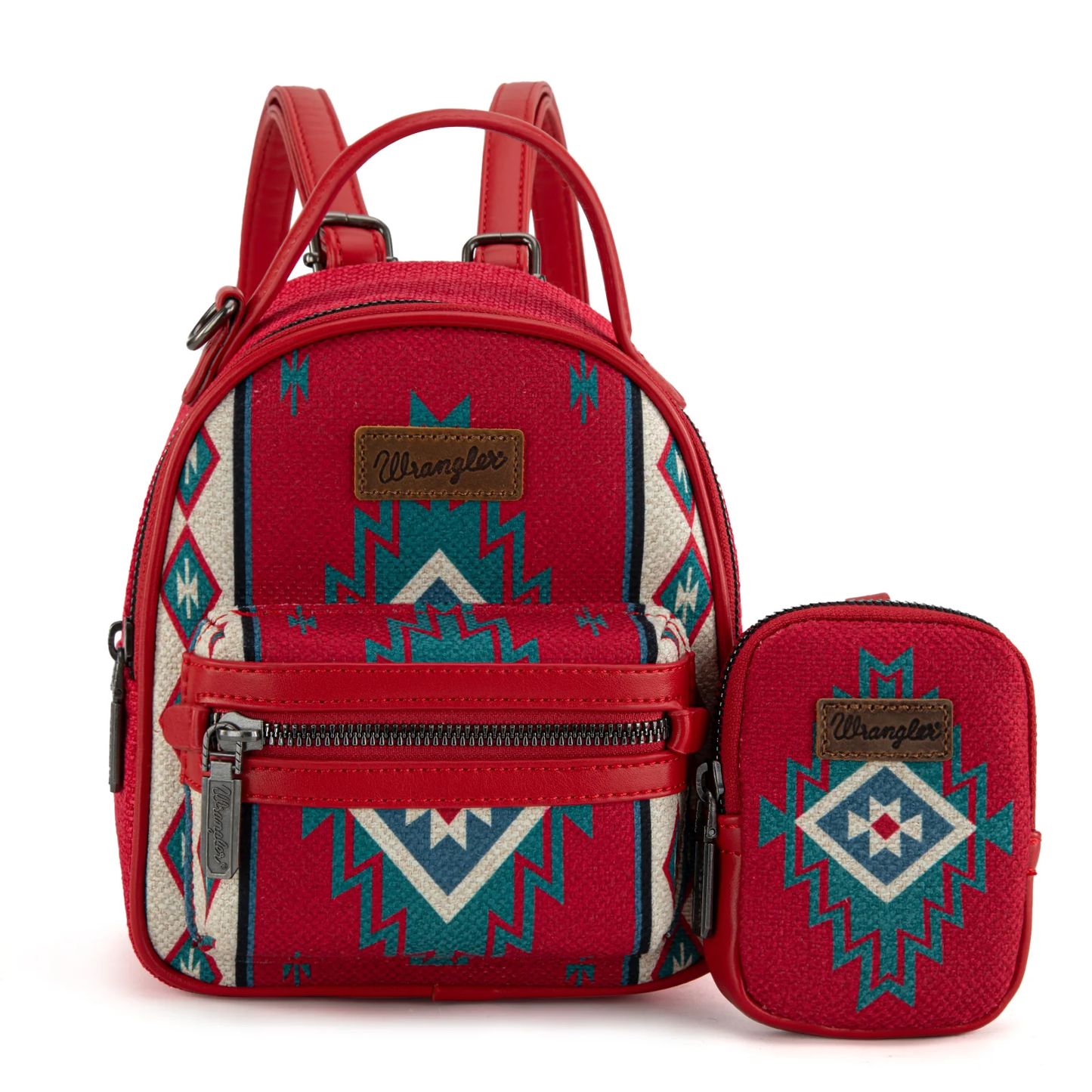 Bolso Mini Mochila Wrangler Rojo Con Monedero WG174-8600RD