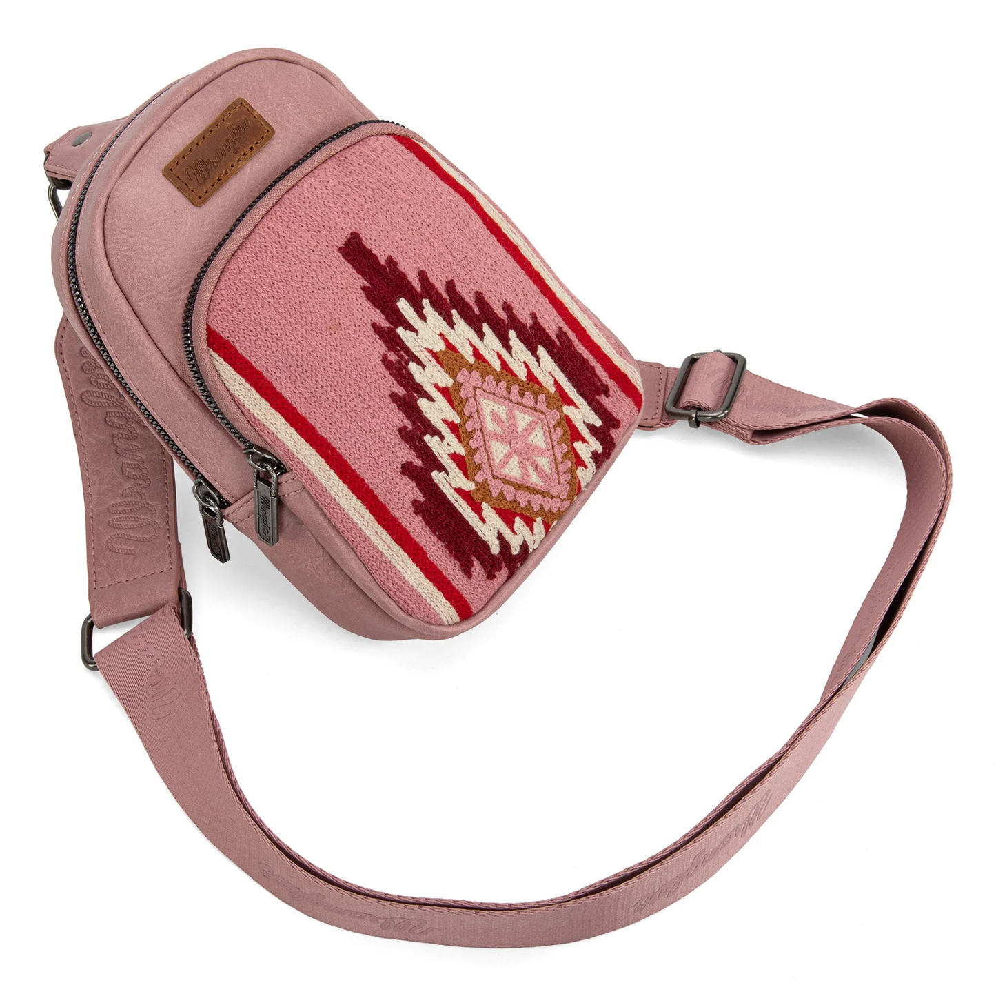 Bolso Crossbag Wrangler Cruzada Rosa Telar WG174-210HPK